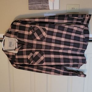Lucky Brand Button Up Plaid Long Sleeve Shirt Men's Size M